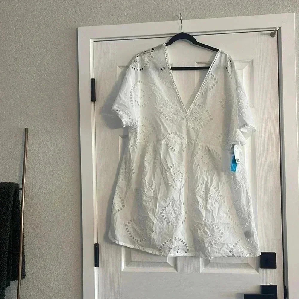 NWT‎ H&M Eyelet Swimsuit Cover